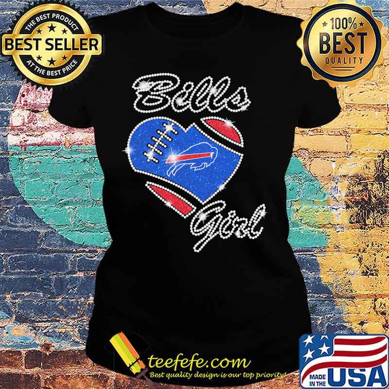 Buffalo Bills Girls Heart Diamond Shirt Ladies tee Buffalo Bills Girls Heart Diamond Shirt Ladies tee
