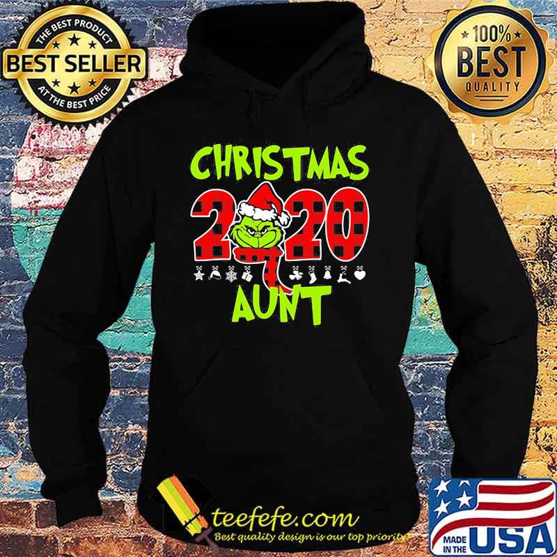 Christmas 2020 Aunt Grinch Hat Santa Claus Merry Xmas Shirt Hoodie Christmas 2020 Aunt Grinch Hat Santa Claus Merry Xmas Shirt Hoodie