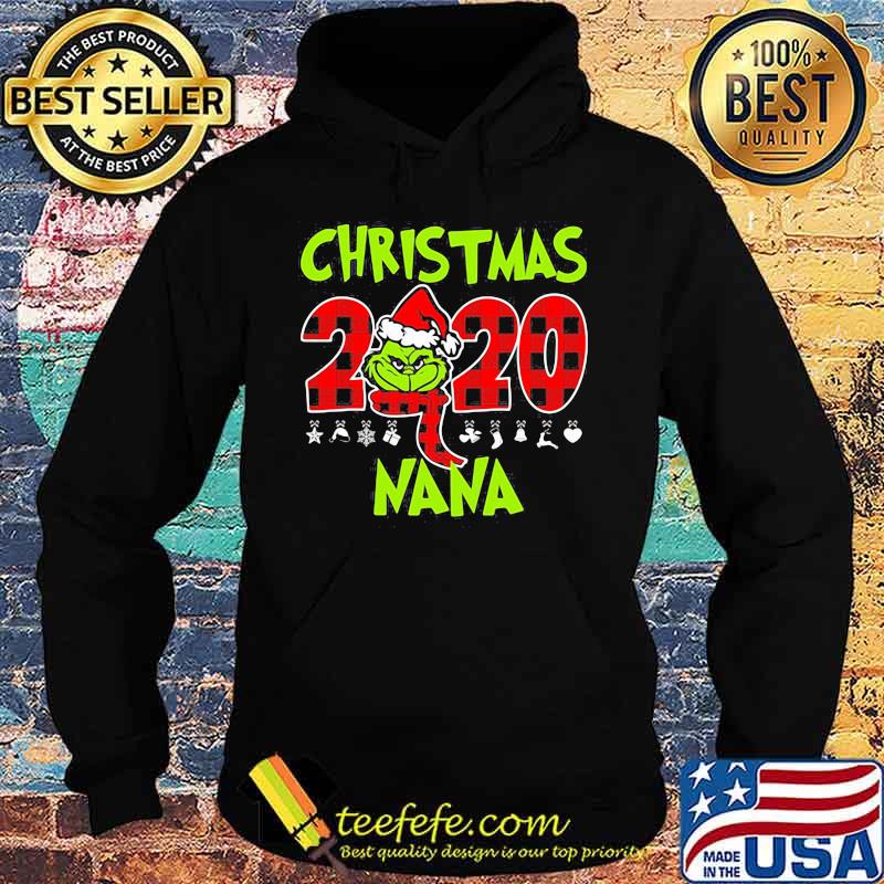 Christmas 2020 Nana Grinch Hat Santa Claus Merry Xmas Shirt Hoodie Christmas 2020 Nana Grinch Hat Santa Claus Merry Xmas Shirt Hoodie