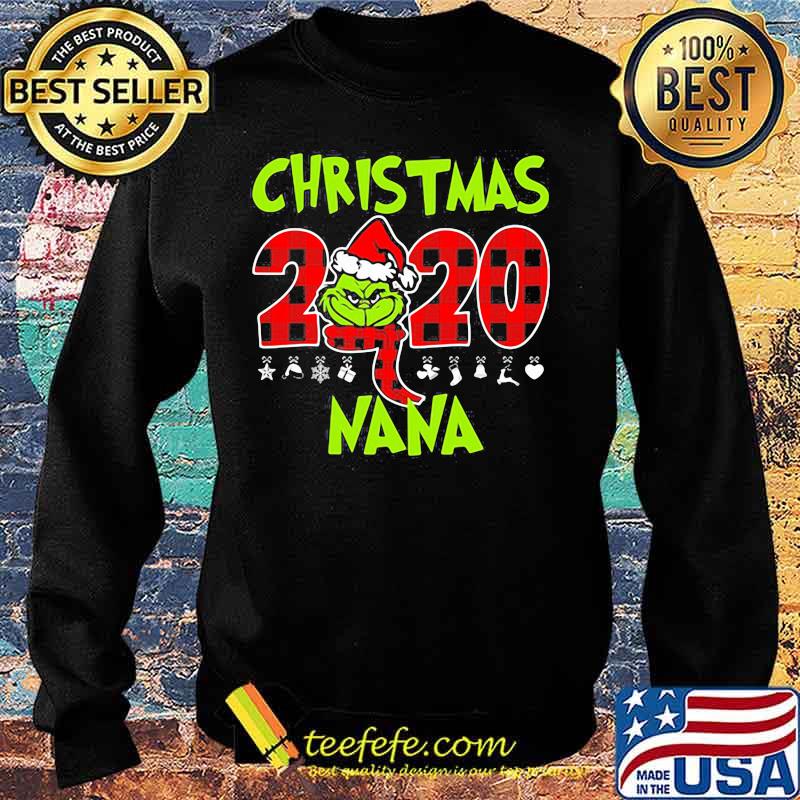 Christmas 2020 Nana Grinch Hat Santa Claus Merry Xmas Shirt Sweater Christmas 2020 Nana Grinch Hat Santa Claus Merry Xmas Shirt Sweater