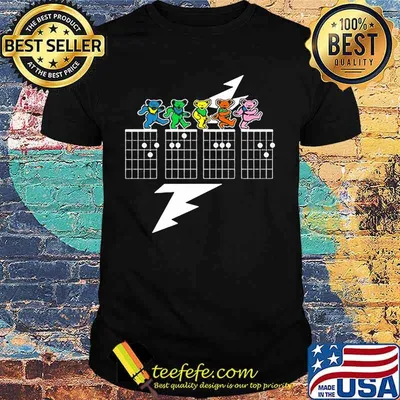 Dancing Bear On Checkerboard Dark Star Grateful Dead Steal Shirt