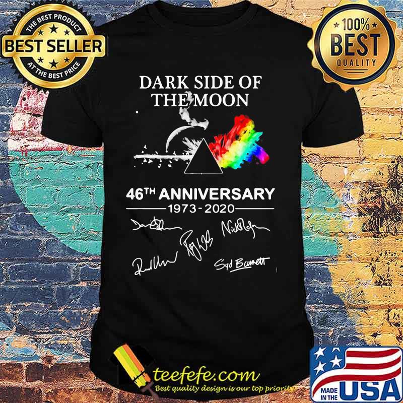 Dark Side Of The Moon 46th Anniversary 1973 -2020 Signuature Pink Floyd Lgbt Shirt Dark Side Of The Moon 46th Anniversary 1973 -2020 Signuature Pink Floyd Lgbt Shirt