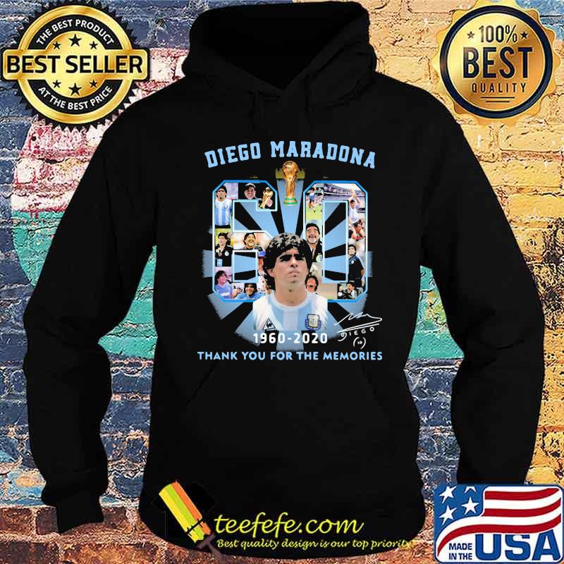 Diego Maradona Thank You For The Memories 60 Legend Football Signuature Shirt Hoodie Diego Maradona Thank You For The Memories 60 Legend Football Signuature Shirt Hoodie