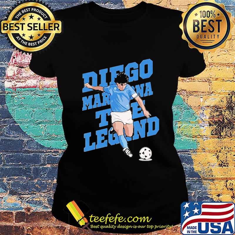 Diego Maradona The Legend Football Shirt Ladies tee Diego Maradona The Legend Football Shirt Ladies tee