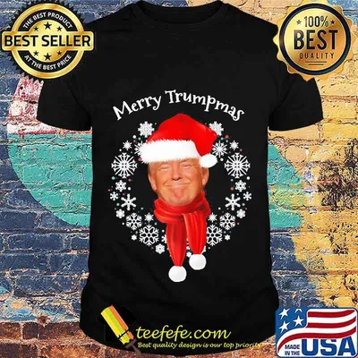 Donald Trump Merry Trumpmas Laurel Wreath Shirt