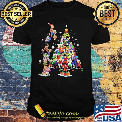 Dragon Ball Christmas Tree Merry Xmas Shirt