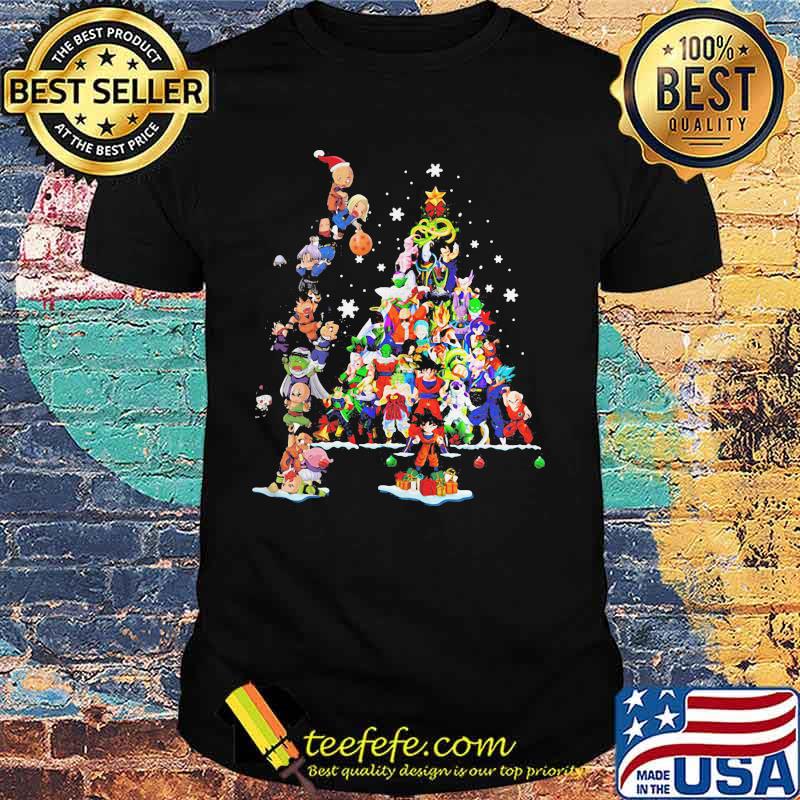 Dragon Ball Christmas Tree Merry Xmas Shirt