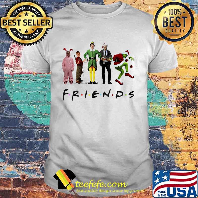 Elf Grinch Kevin McCallister Chandler Bing Clark Griswold Friends Christmas Shirt