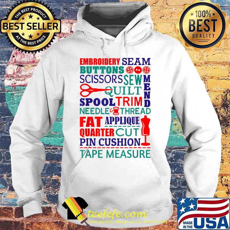 Embroidery Seam Buttons Scissors Spool Applique Tape Measure Cloth And Sewing Shirt Hoodie Embroidery Seam Buttons Scissors Spool Applique Tape Measure Cloth And Sewing Shirt Hoodie
