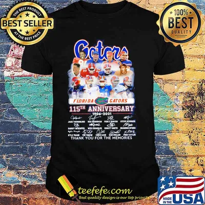Florida Gators 115th Anniversary 1906 2021 Thank You For The Memories Signature Shirt