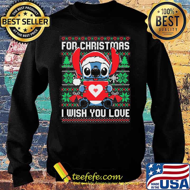 For Christmas I Wifh You Love Fondos De Pantalla De Navidad Del Stich Shirt Sweater For Christmas I Wifh You Love Fondos De Pantalla De Navidad Del Stich Shirt Sweater