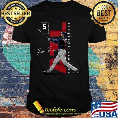 Freddie Freeman 5 For Atlanta Braves Baseball Signature Shirt