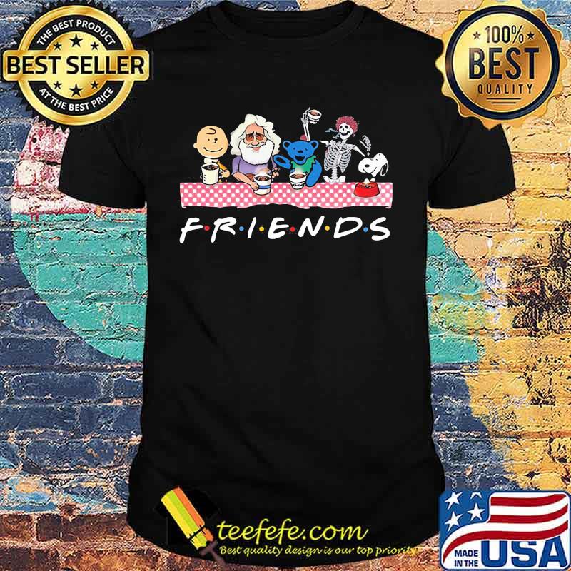 Friends Skull Grateful Dead Peanuts Shirt