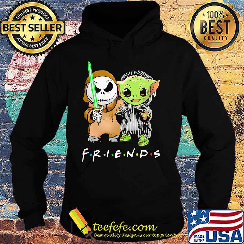 Friends With Baby Yoda And Jack Skelington Shirt Hoodie Friends With Baby Yoda And Jack Skelington Shirt Hoodie