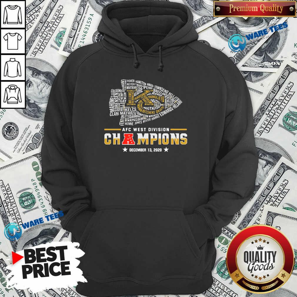 Good Kansas City Chiefs Afc West Division Champions December 13 2020 Shirt