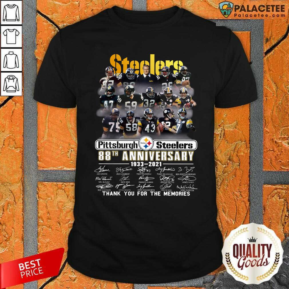 Good Pittsburgh Steel 88Th Anniversary Thank You For The Memories Shirt