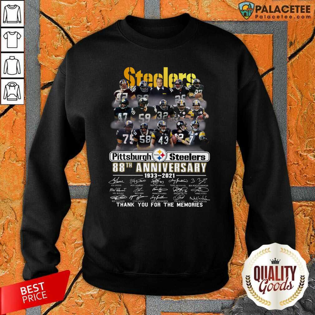 Good Pittsburgh Steel 88Th Anniversary Thank You For The Memories Shirt