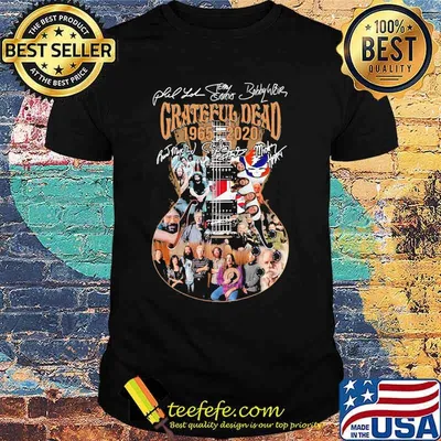 Grateful Dead 1965 2020 Signuature Guitar Shirt