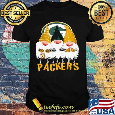 Green Bay Packers Team Gnomes Merry Christmas Shirt