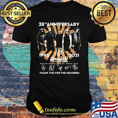 Greenfield 28th Anniversary 1993 2021 Thank You For The Memories Signuature Shirt