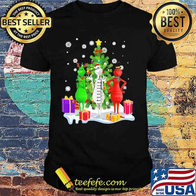 Grinch Red White Christmastree Merry Xmas Shirt