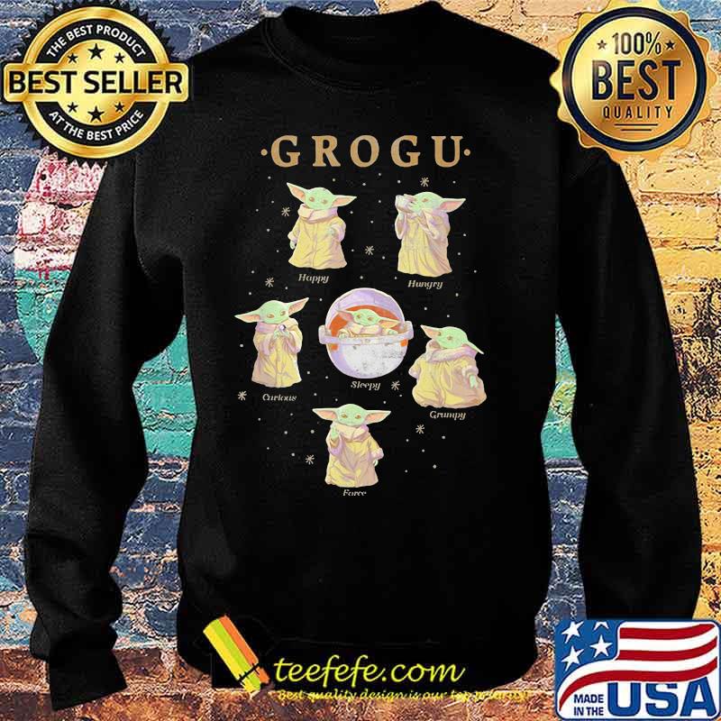 Grogu Baby Yoda Happy Petro Sleepy Hungry Shirt Sweater Grogu Baby Yoda Happy Petro Sleepy Hungry Shirt Sweater