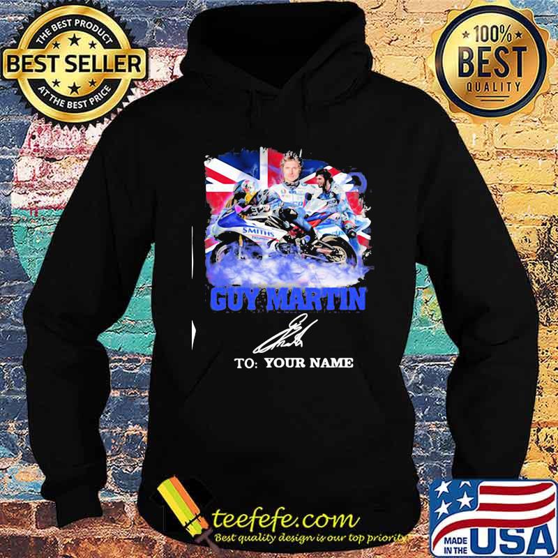 Guy Martin Motorcycle Racer Signature Union Flag Shirt Hoodie Guy Martin Motorcycle Racer Signature Union Flag Shirt Hoodie