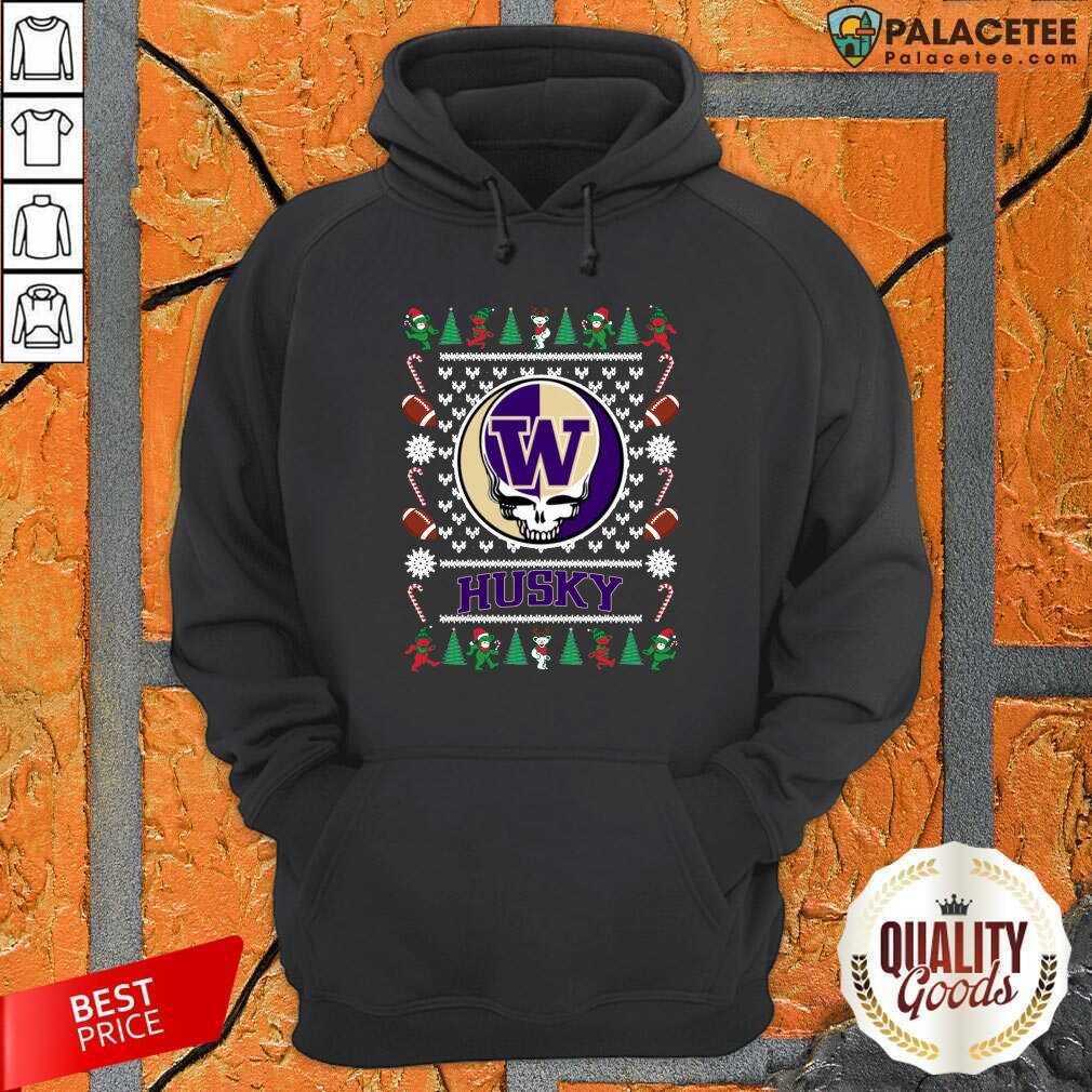 Happy Washington Huskies Grateful Dead Ugly Christmas Shirt