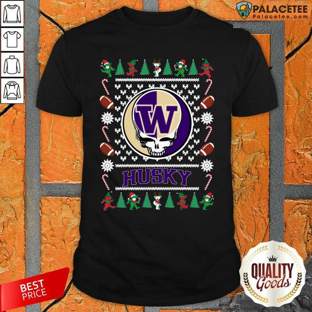 Happy Washington Huskies Grateful Dead Ugly Christmas Shirt