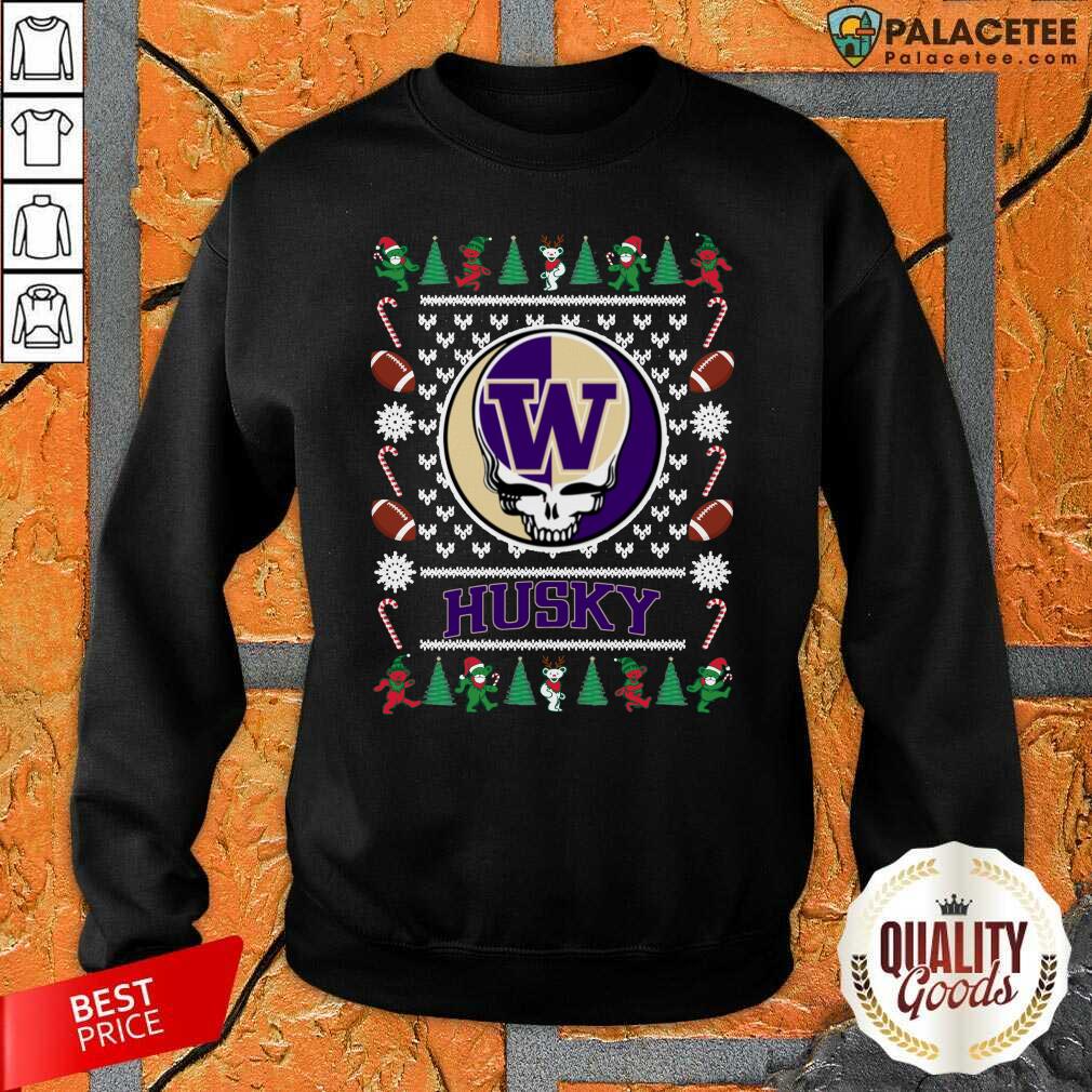 Happy Washington Huskies Grateful Dead Ugly Christmas Shirt
