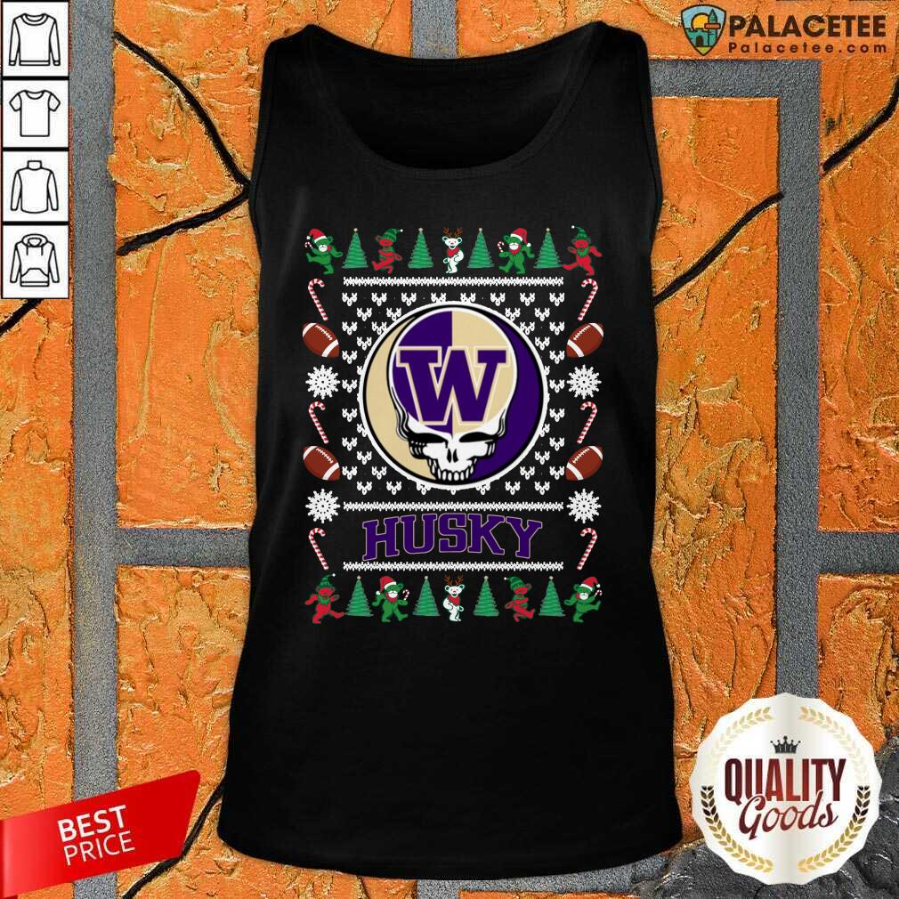 Happy Washington Huskies Grateful Dead Ugly Christmas Shirt
