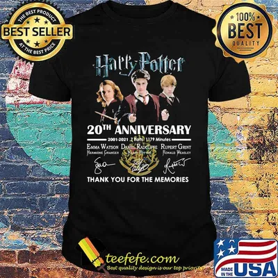 Harry Potter 20th Anniversary Thank You For The Memories Signuature Shirt