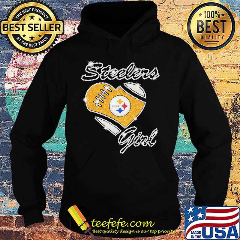 Heart Diamonds Girl Pittsburgh Steelers Team Football Shirt Hoodie Heart Diamonds Girl Pittsburgh Steelers Team Football Shirt Hoodie