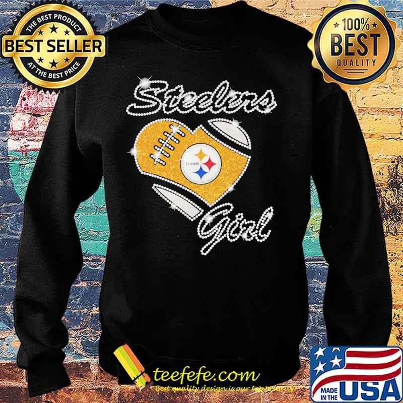 Heart Diamonds Girl Pittsburgh Steelers Team Football Shirt Sweater Heart Diamonds Girl Pittsburgh Steelers Team Football Shirt Sweater