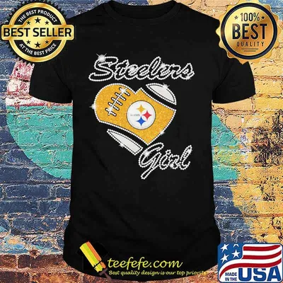 Heart Diamonds Girl Pittsburgh Steelers Team Football Shirt