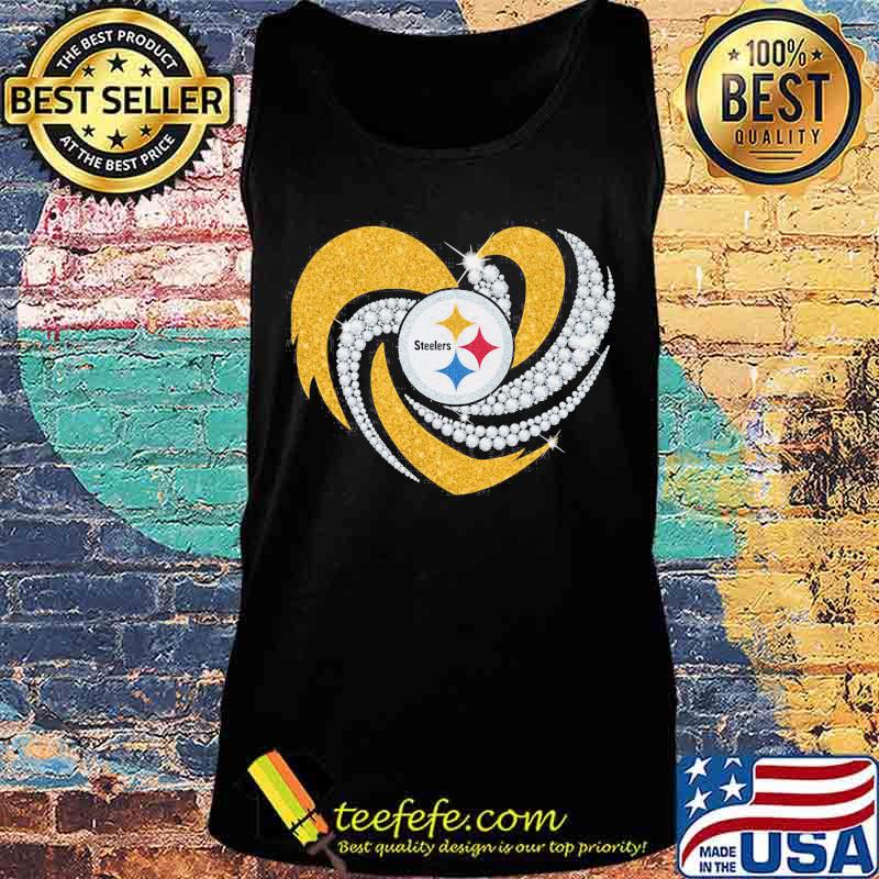 Heart Diamonds Pittsburgh Steelers Team Football Shirt Tank top Heart Diamonds Pittsburgh Steelers Team Football Shirt Tank top