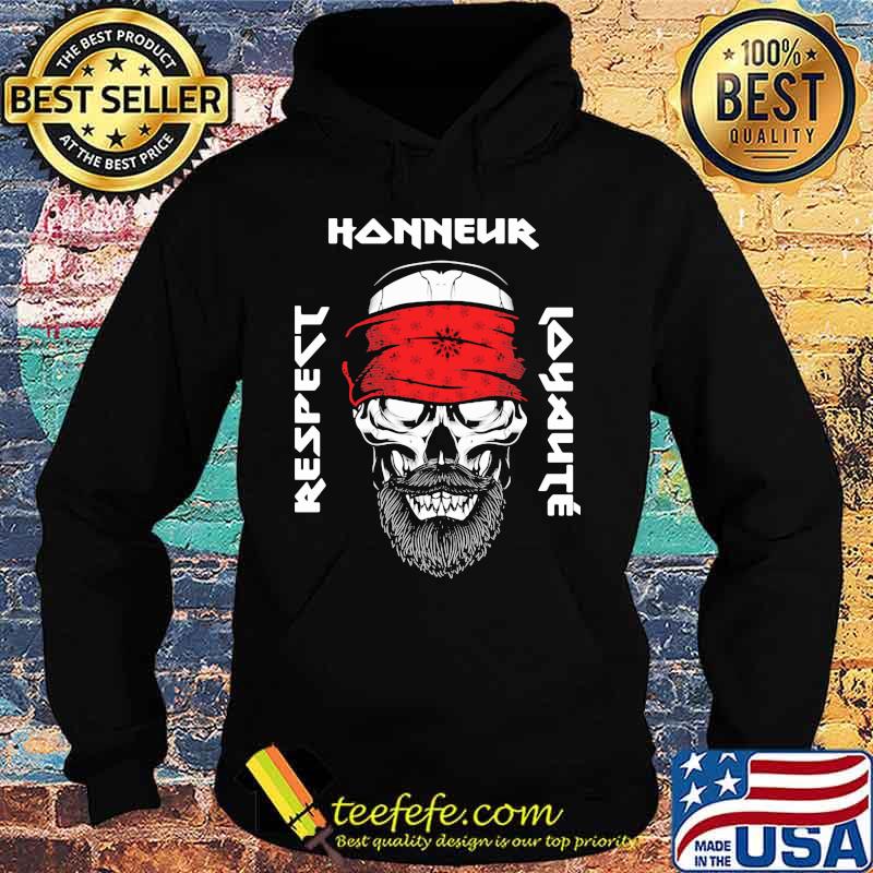 Honneur Respect Loyauté Édition Noire Skull Ribbon Red Shirt Hoodie Honneur Respect Loyauté Édition Noire Skull Ribbon Red Shirt Hoodie