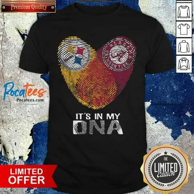 Nice Steelers Alabama Crimsontide Its In My DNA Heart Fingerprints Shirt