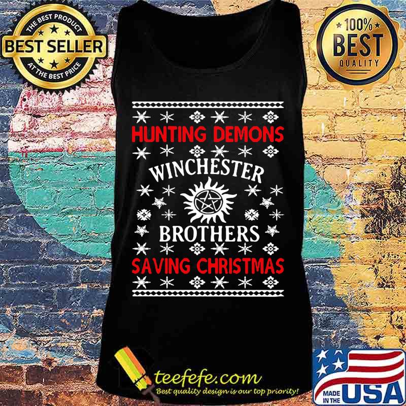 Hunting demons winchester brothers saving christmas s Tank top Hunting demons winchester brothers saving christmas s Tank top