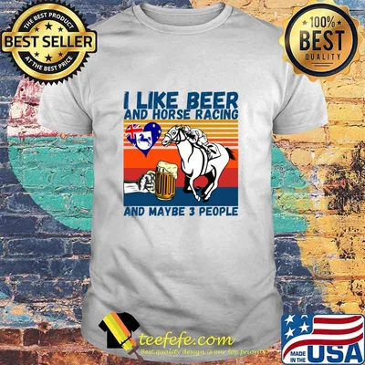 I Like Beer And Horse Racing And Maybe 3 People Australian Flag Vintage Shirt