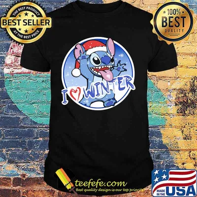 I Love Winner Stitch Wear Santa Hat Xmas Shirt