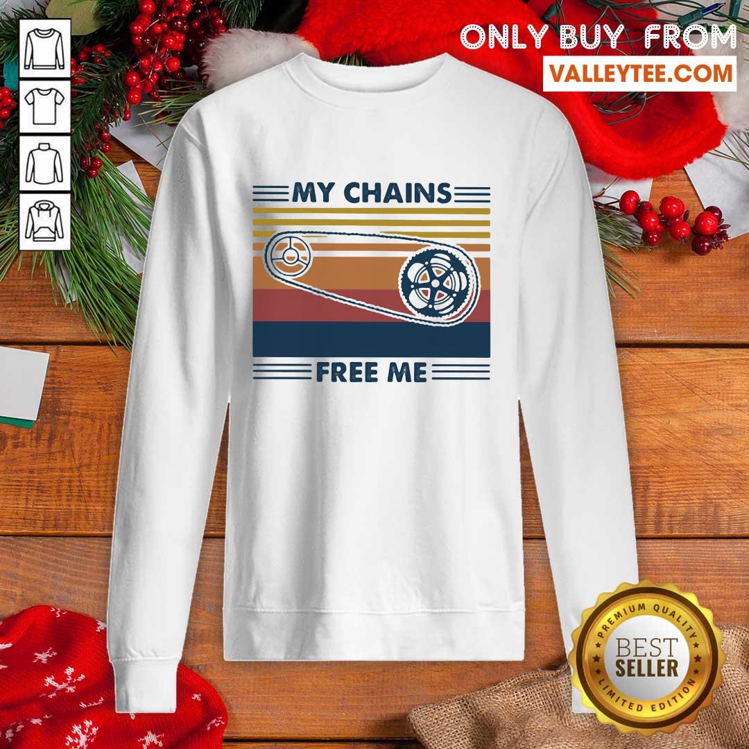 Important My Chains Free Me Cycling Vintage Shirt