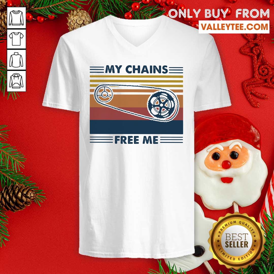 Important My Chains Free Me Cycling Vintage Shirt