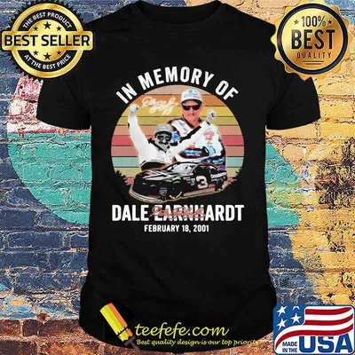 In Memory Of Dale Earnhardt February 18 2021 Signature Vintage Shirt