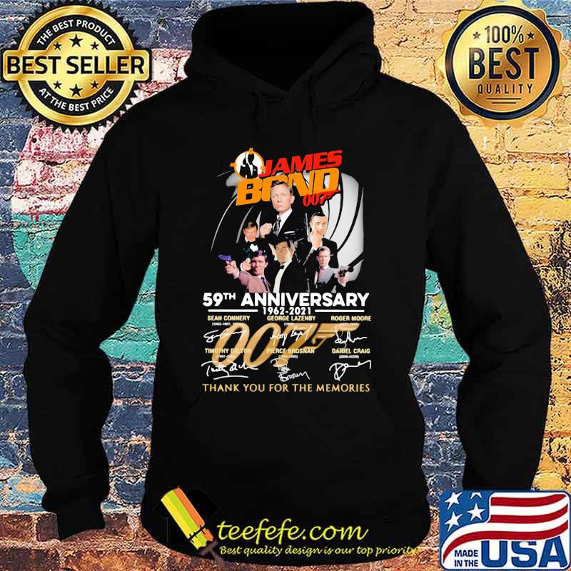James Bond 007 59th Anniversary 1962 2021 Thank You For The Memories Signature Shirt Hoodie James Bond 007 59th Anniversary 1962 2021 Thank You For The Memories Signature Shirt Hoodie