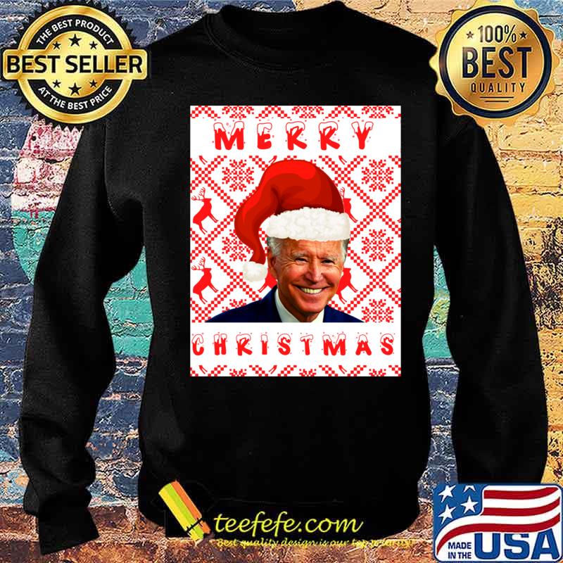 Joe Biden Merry Christmas Wear Santa Hat Shirt Sweater Joe Biden Merry Christmas Wear Santa Hat Shirt Sweater