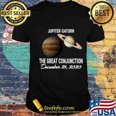 Jupiter Saturn Astronomy Planets Great Conjunction December 2020 Shirt