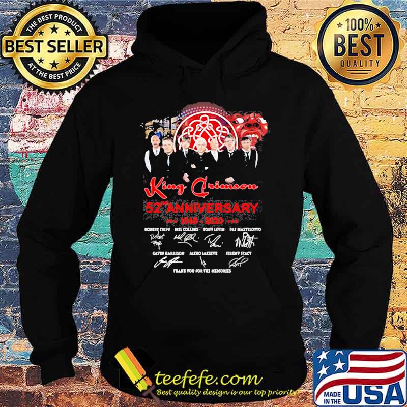 King Crimson 52nd Anniversary 1968 2020 Thank You For The Memories Signature Red Shirt Hoodie King Crimson 52nd Anniversary 1968 2020 Thank You For The Memories Signature Red Shirt Hoodie