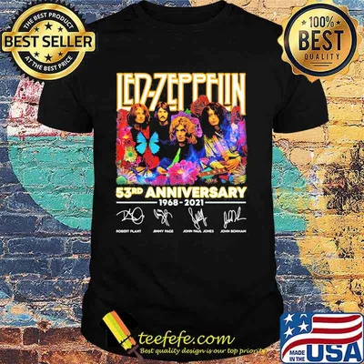 Led Zeppelin 53rd Anniversary 1968 2021 Signature Shirt