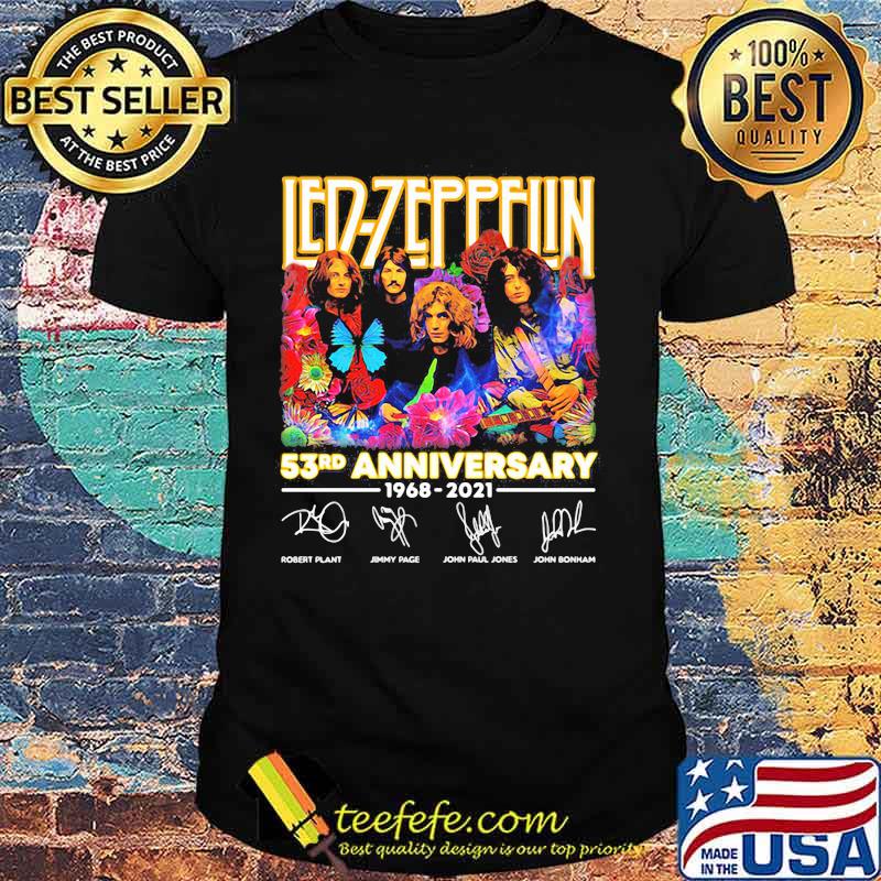 Led Zeppelin 53rd Anniversary 1968 2021 Signature Shirt